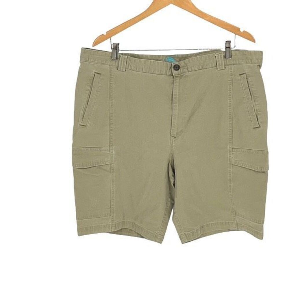 Tommy Bahama Mens Flat Front Key Grip‎ Stretch Cargo Shorts Green Size 42